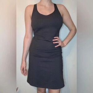 Toad & Co Dark Grey Racerback Dress Size Medium